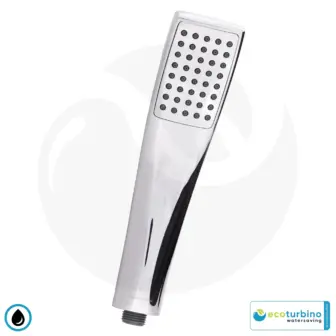 Ducha de mano DELUXE UPGRADE SET 10 Legio | ecoturbino® | ET10L Adaptador para ahorro de agua + Ducha de mano de diseño - Ducha de mano | Plata