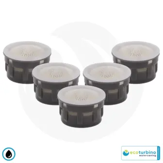 Restrictor de flujo de agua / Regulador Grifo Aireador Insertar ecoturbino® ET5 | Ahorro de agua del fregadero | Ahorro de agua y energía (electricidad) | Reducir los costos de hasta 40%