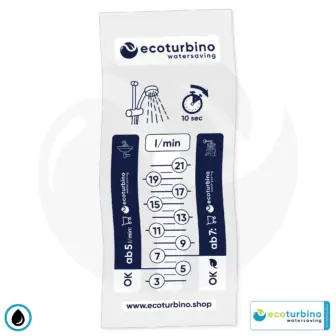 Vak na meranie vody na určenie objemu vody | vhodnosť ecoturbino® a potenciál úspor