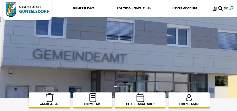 Gemeindeamt Günselsdorf Homepage