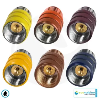 Deluxe Adaptador de ahorro de agua ecoturbino personalizado | Colores RAL