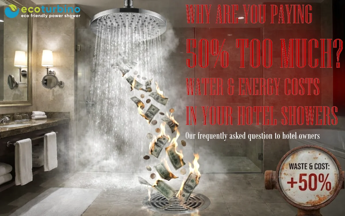 High shower costs in hotels | why are you paying 50% too much for water and energy?