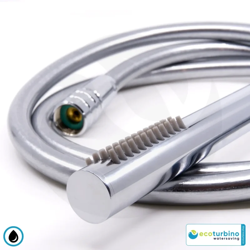 DELUXE S SET sprchová hlavica, strieborná | Adaptér na úsporu vody + sprchová hadica + ručná sprcha DESIGN | ecoturbino®