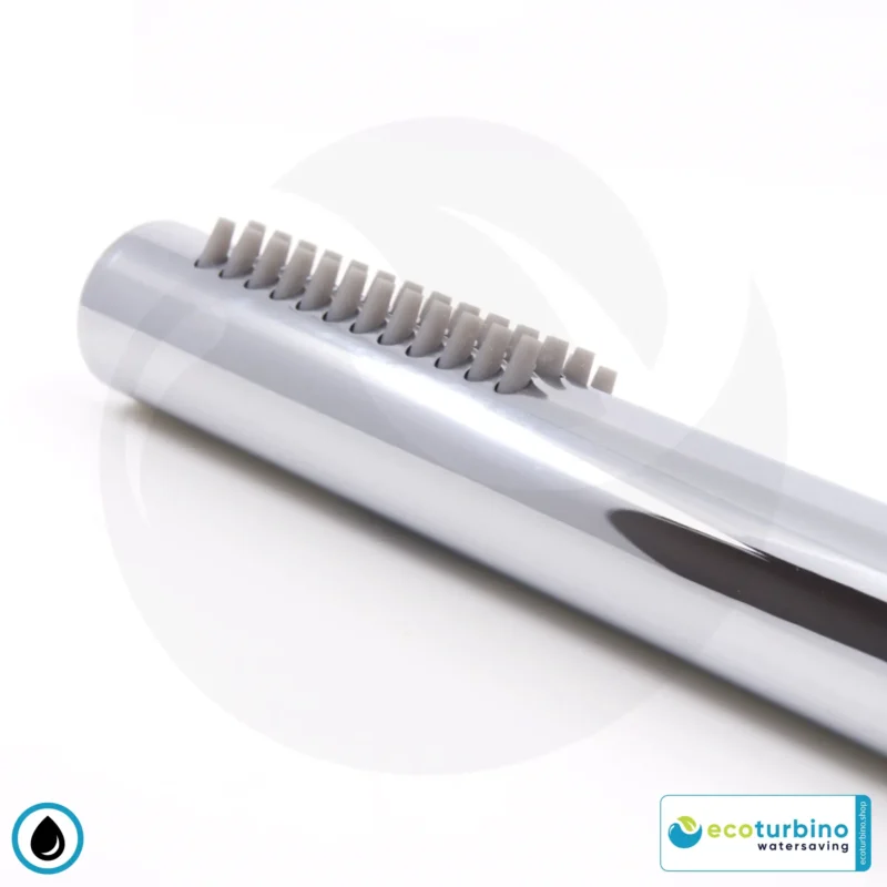 DELUXE S SET sprchová hlavica, strieborná | Adaptér na úsporu vody + sprchová hadica + ručná sprcha DESIGN | ecoturbino®